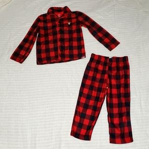 Carter Buffalo plaid 2piece pajamas